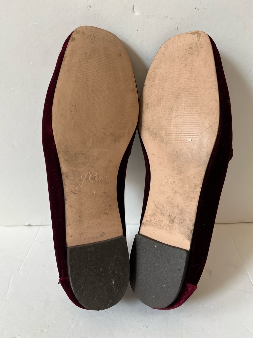 J.crew Velvet Penny Loafers in Deep Burgundy size 7 - Picture 7 of 11